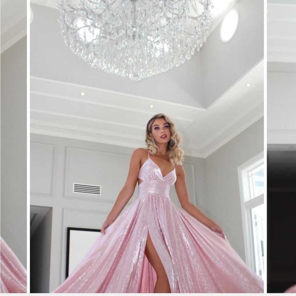 Pink studio mic Australia cosmo dress